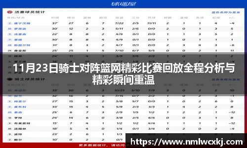 11月23日骑士对阵篮网精彩比赛回放全程分析与精彩瞬间重温